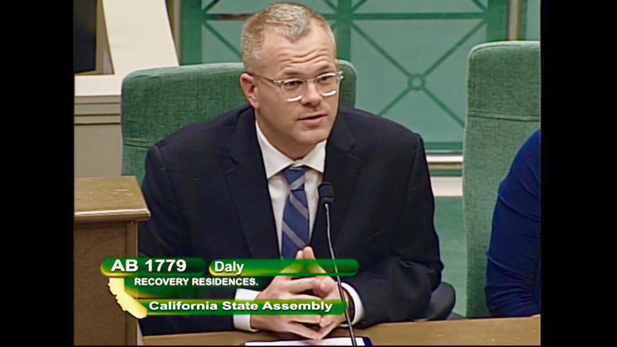 After a 6 hour committee hearing, AB1779 passes the CA Assembly Health Committee unanimously. I was the last person to testify. Last year we were defeated. This year we’re going to get it done. 

Recovery residences must be safe, stable, and qualified.