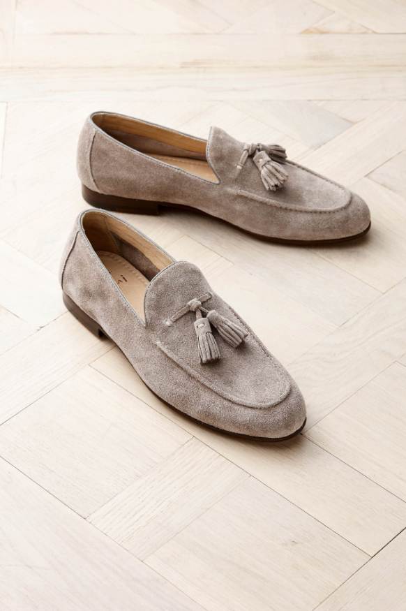 aquila suede loafers