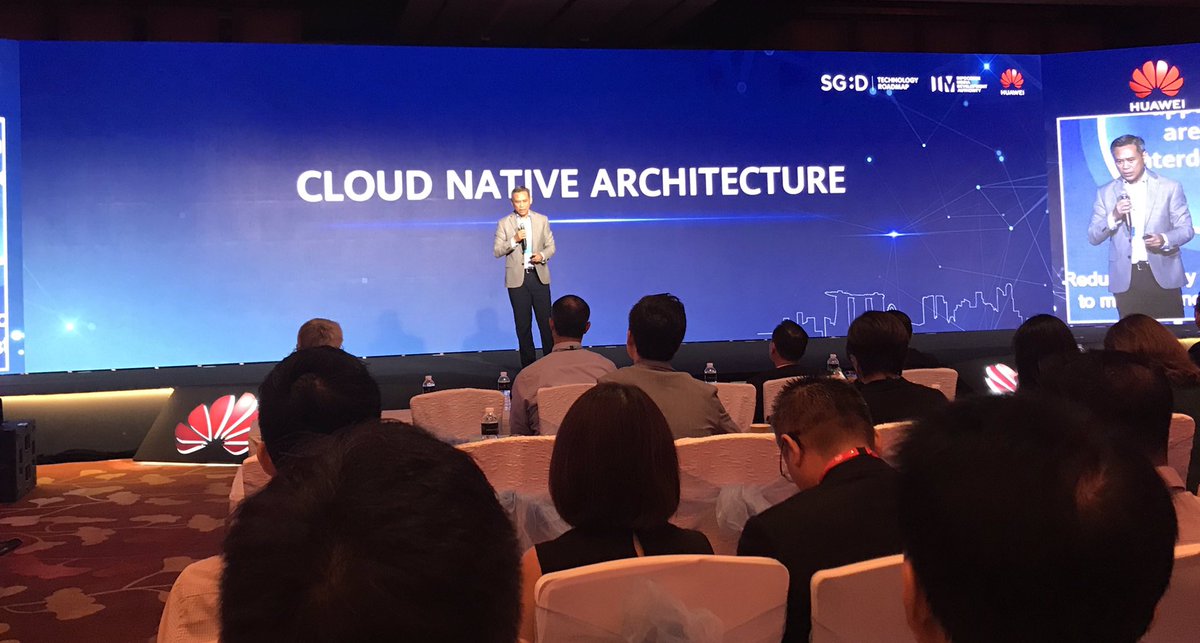 GovInsider's tweet photo. .@IMDAsg Assistant CE Philip Heah shares Singapore’s cloud vision at #Huawei Cloud Summit and how it will enable anticipatory services #Service4.0 https://t.co/UcmsUezvqq