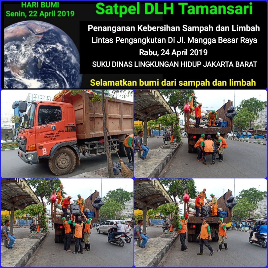 SatpelKec's tweet photo. Kegiatan Lintas Pengangkutan Sampah JL.Mangga Besar Raya Kec.Tamansari 
Jakarta Barat
Rabu,24 April 2019
#8harimenujuHPSN
#dkinyokkerjabakti
#roadtoHPSNday
#haripedulisampahnasional
#dinaslhdki
#smartpeople
#jakartabersih
#bhayplastik
#likeforlike
#hpsn2019 https://t.co/KlnDfxVGri