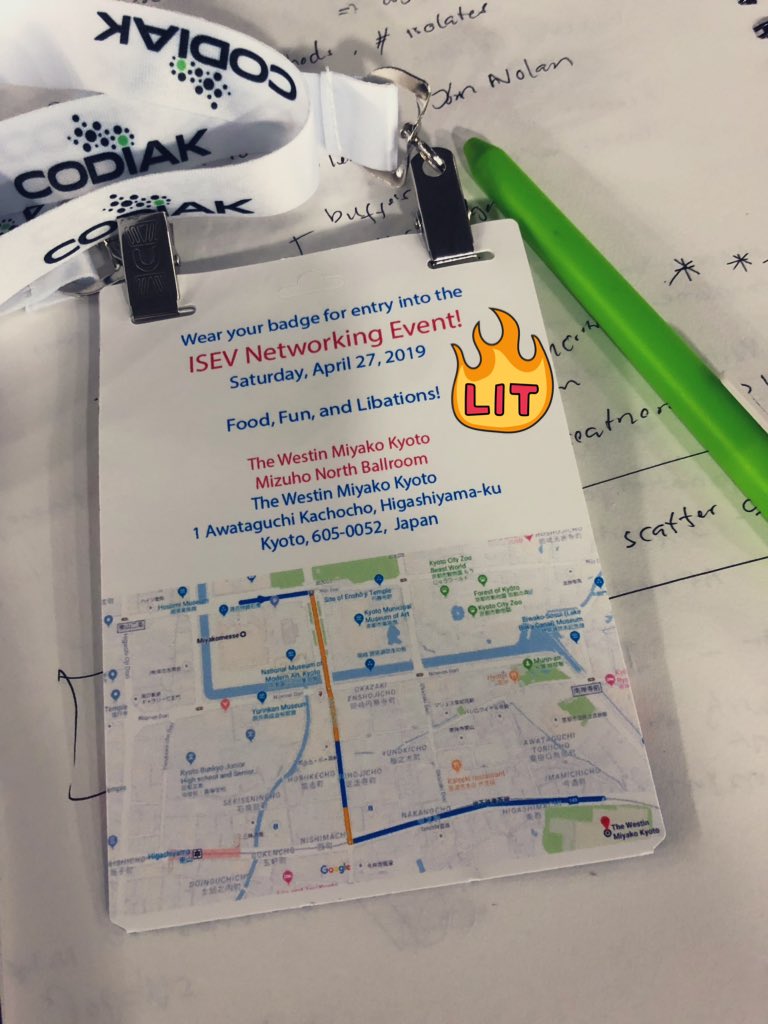 KhaThanhPhan's tweet photo. Libation /lʌɪˈbeɪʃ(ə)n/ (noun) a drink poured out as an offering ritual to a deity.
It sounds like a fun night there #ISEV2019 https://t.co/RS0aNH0fam