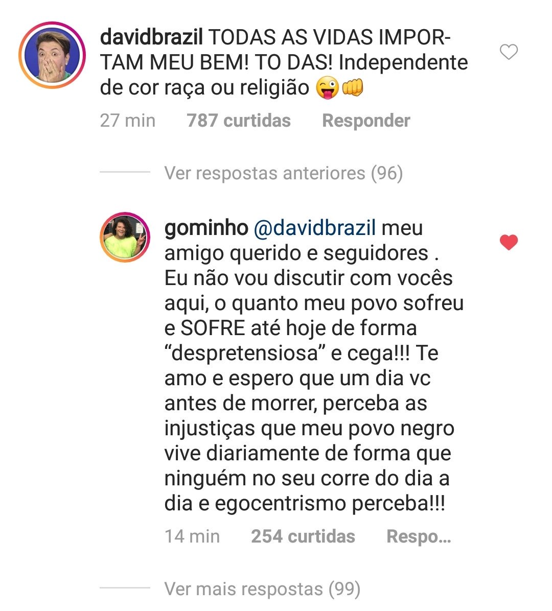 luckbass's tweet photo. Gominho postou uma foto com Hana, Rodrigo e Gabriela e com a legenda "Vidas Negras Importam" o chorume David Brazil foi lá despejar lixo. Gominho sambou. https://t.co/7RQETKv8Hj