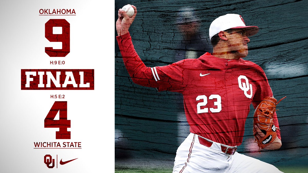 OU_Baseball's tweet photo. Win column, #Sooners! 

Godman (Win): 5.0 IP relief
McKenna/Zaragoza/Harlan/Tredaway: 7 hits, 6 runs, 7 RBIs

➡️ https://t.co/f1KmclN4qP https://t.co/Socq7mSIxp