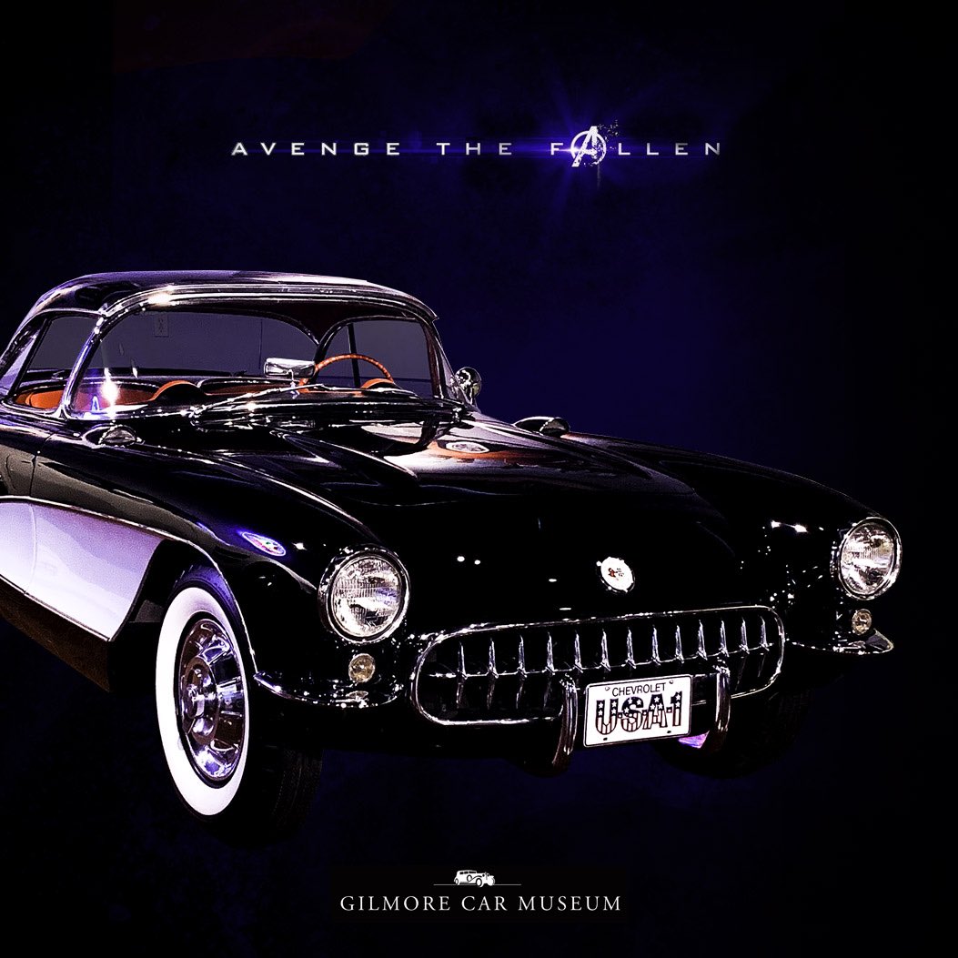 #avengers  #1957Corvette #ScarlettJohansson #BlackWidow  #gilmorecarmuseum #avengethefallen #ondisplayatgilmore