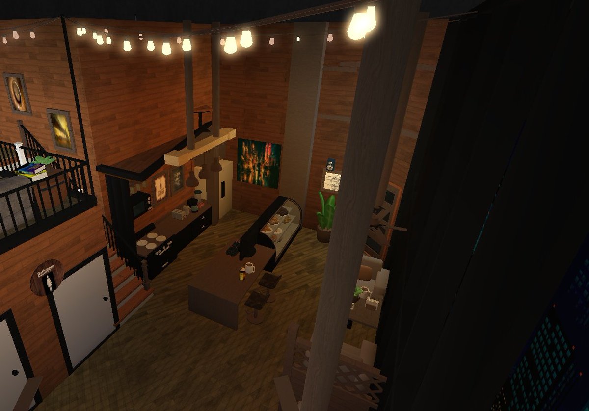 Lolmath18840 On Twitter Hey Guys I Made A Modern Town Cafe - roblox vibe cafe phone code
