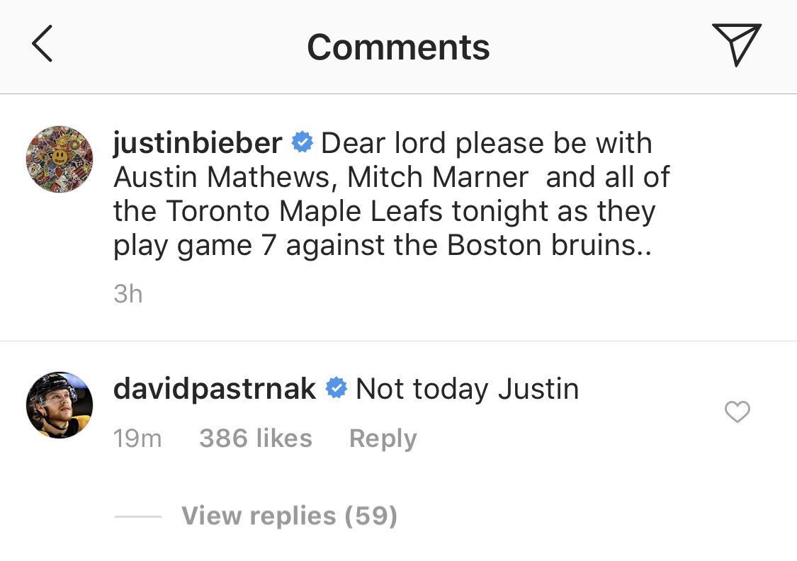 MikeGrinnell_'s tweet photo. I’m here for Pasta vs Biebs. https://t.co/SDPyeqyjCx