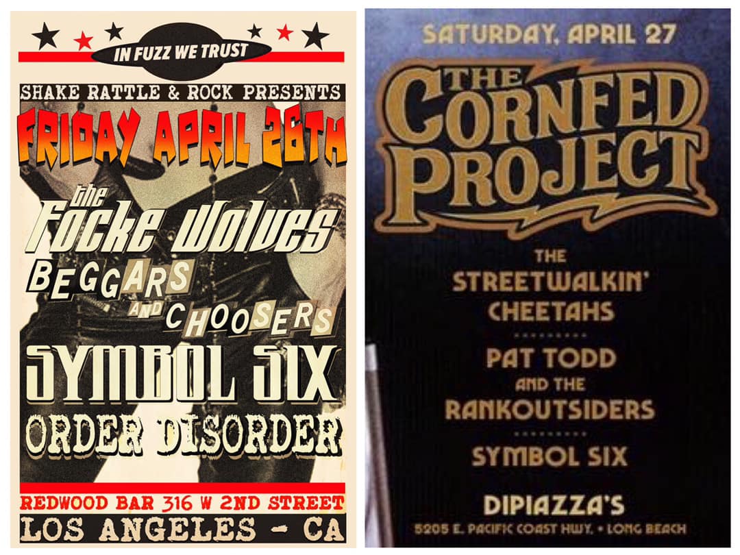 Back-to-back shows for Symbol Six this weekend! Friday night at Redwood Bar in L.A. and Saturday at DiPiazza's in Long Beach! #SymbolSix #RedwoodBar #DiPiazzas