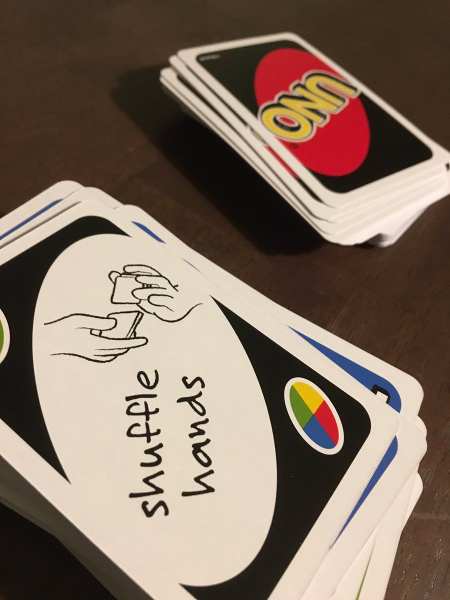 SoundoftheRaign's tweet image. So me and the Mrs are having #connectiontime a daily mini date night thing we created. So we playing Uno right......man what kinda card is this? This deck even had “blank” cards to where you can MAKE UP rules 🤣 what kinda mess? 🤣 I still have her that work though!! #uno