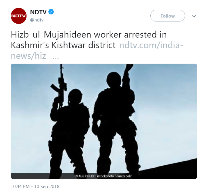 125Further to tweets 5, 6 and 121 of this thread ..This time a guy trained to kill Indian citizens gets branded a Worker!Looks like the message that the 'T' word will NOT be used has really tickled the creativity bug in some good folks!