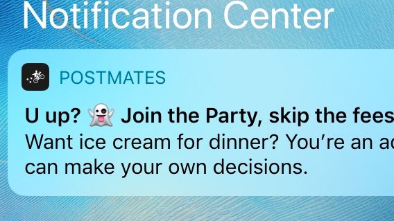 When bae texts “you up?”>>>>
#postmates