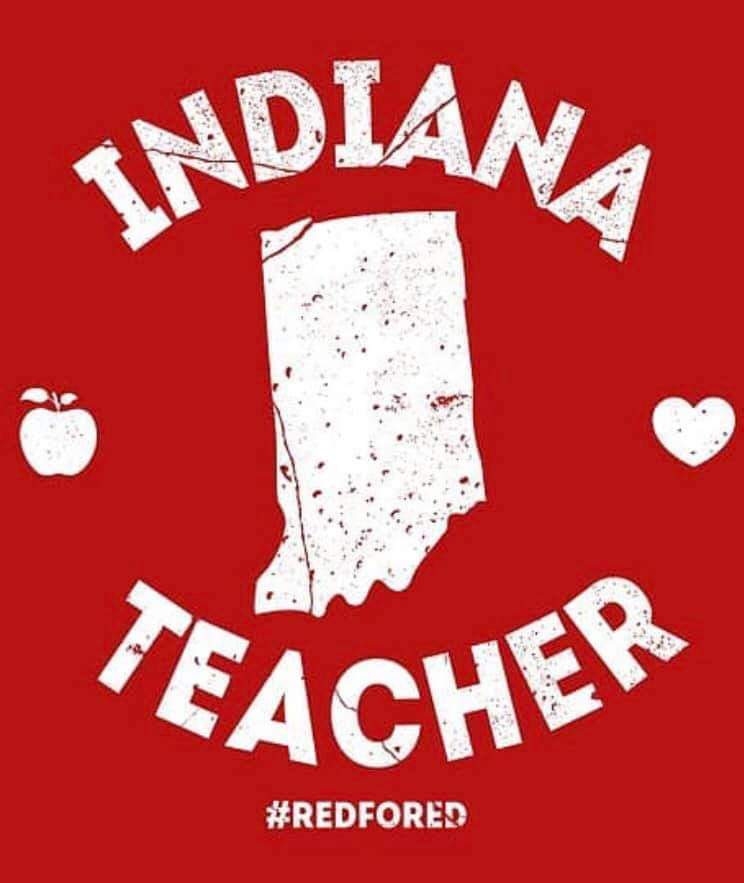 Hoosier47906's tweet photo. Every Wed Wear #RedForEd. We need you in the community to show support for #PublicEducation the foundation of our common culture and democracy. #NoMoreCharters #InvestinEducationIN #WLEA @ISTAmembers @wlea_rdp https://t.co/sv0E5klNac
