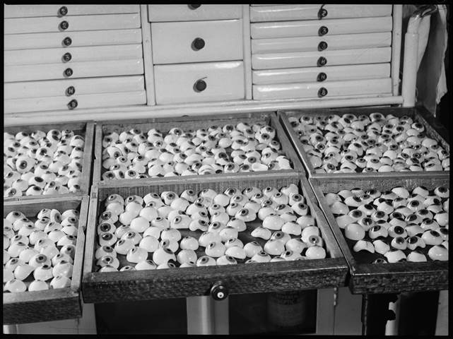 statelibrarynsw's tweet image. Here is an eye-popping display of newly manufactured artificial eyes, photographed by Ivan for #PIX Magazine, 5 April 1938. #Archive30 #SomethingFun

archival.sl.nsw.gov.au/Details/archiv…