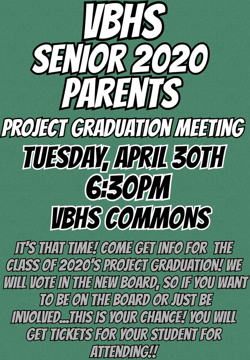 2019Vbhs's tweet image. 🚨Upcoming Dates and Info...PLEASE SHARE!!!🚨