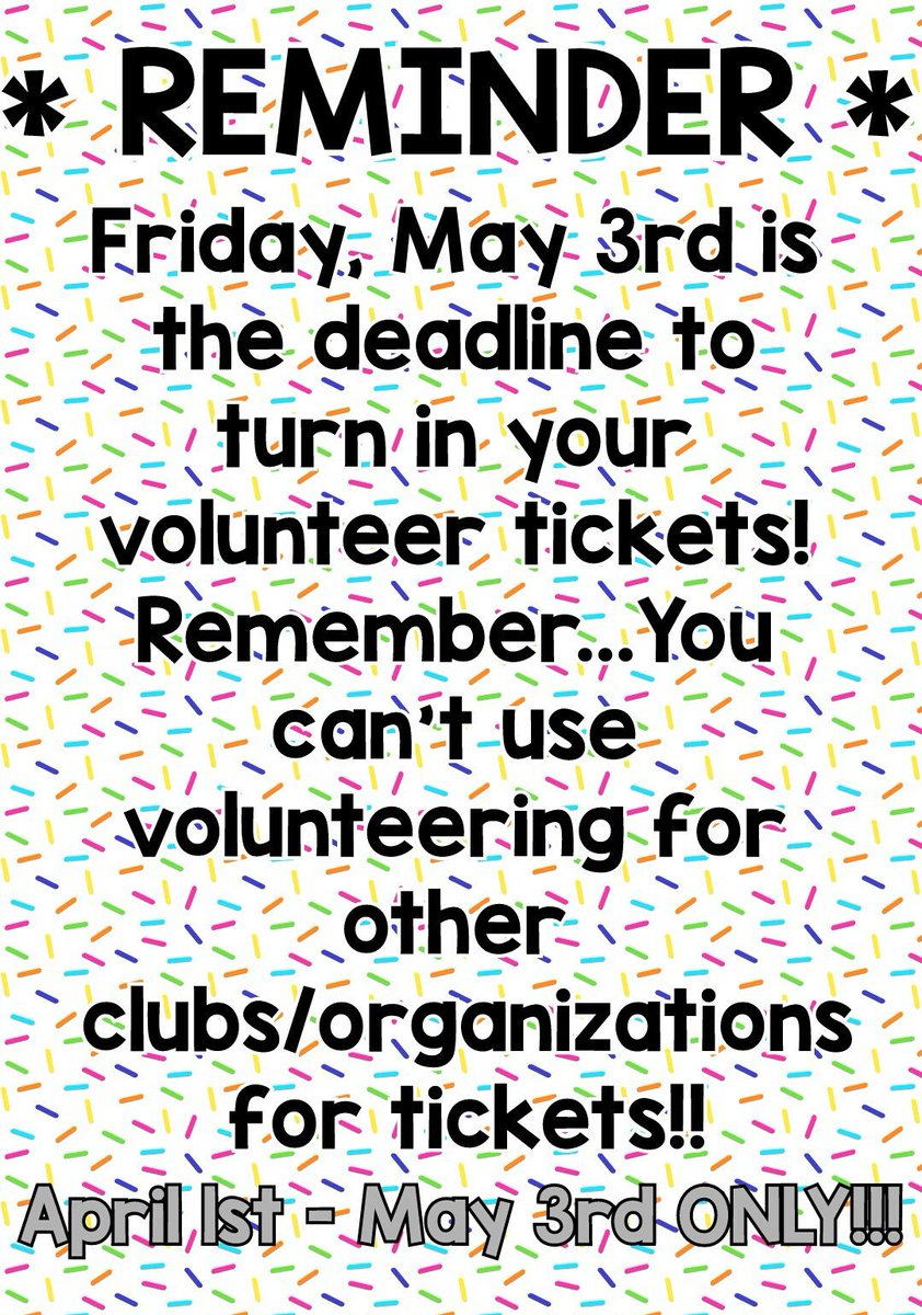 2019Vbhs's tweet image. 🚨Upcoming Dates and Info...PLEASE SHARE!!!🚨