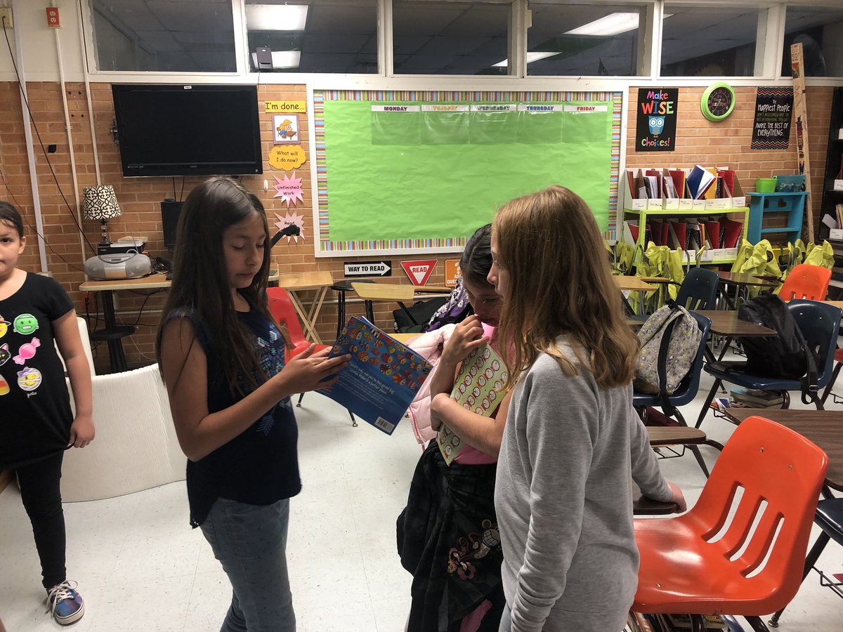 MrsEdkind's tweet photo. LWL practicing reading skills on peers in anticipation of visiting classrooms to share books and the love of reading with younger students. These girls have skills! #betheone #IAmLamar #IAmWfisd #LikeALeader @LamarElementary @MindyTedford @knichols_karen @LE4GoodThings https://t.co/rjKcbOKz7a