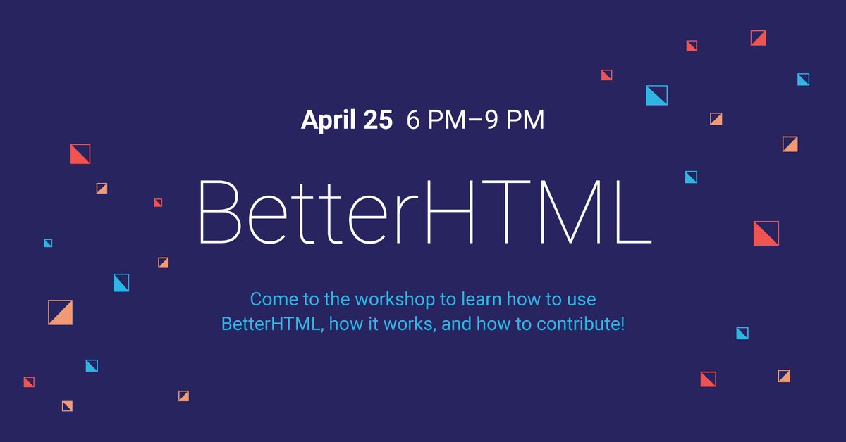 Introducing...BetterHTML! On April 25 at EPIC, one of our members, Ken Garber, will be hosting a workshop on his new language, BetterHTML! In this workshop, you will get to know what BetteHTML is, how to use it to make a simple webpage, and why it is better than HTML!