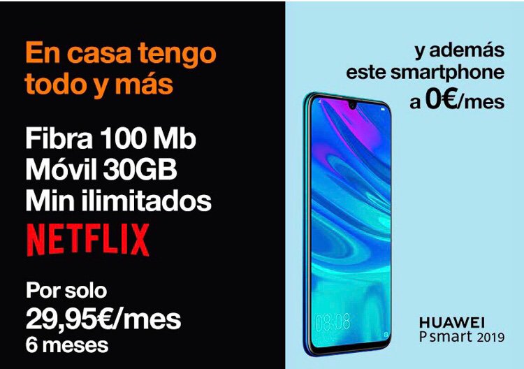 maximovilorange's tweet photo. Fibra, móvil, minutos ilimitados y #netflix solo por 29,95€/mes. Durante seis meses. https://t.co/7ePYJGqIM9