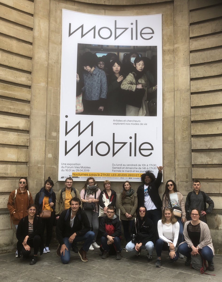 geoarchi's tweet photo. 2e journée parisienne pour la Licence Géoarchi @UBO_UnivBrest   Merci au Forum @FViesMobiles pour son invitation à l’exposition aux @ArchivesnatFr https://t.co/q8wmOVqxcN