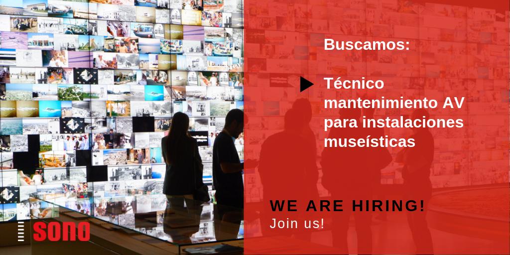 SonoTecnologia's tweet photo. ¿Te interesaría desarrollar un proyecto profesional en Middle East como técnico audiovisual? Buscamos un especialista en mantenimiento de equipos y sistemas para una importante instalación museográfica. Envíanos tu CV a rrhh@sono.es ¡Te esperamos! #avprof #avtech #audiovisual https://t.co/s5AxRLbsif