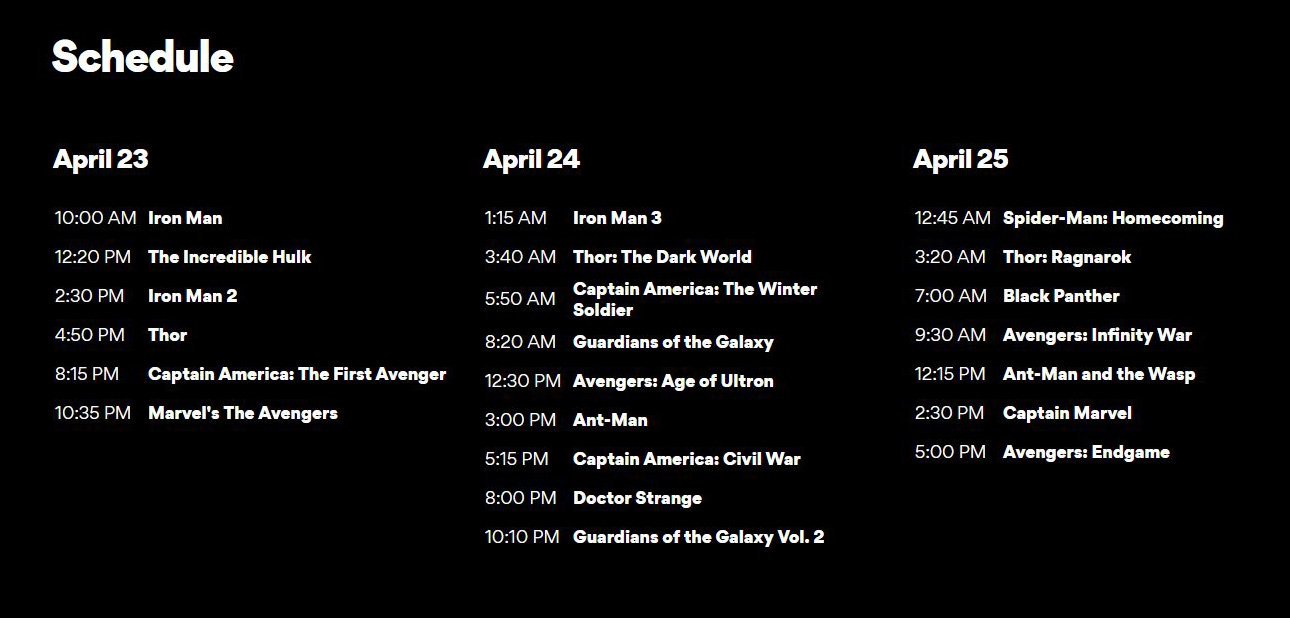 O Xrhsths 樂壱 ウニクロ Sto Twitter アメリカのamcシアターズ マーベル シネマティック ユニバース Mcu 作品全22作59時間耐久マラソン上映 これヒラコーの銀英伝を使った拷問のリアル版だ 3日間飯と睡眠以外の休憩考えてないハード O Xrhsths 樂壱 ウニクロ Sto Twitter アメリカのamcシアターズ マーベル シネマティック ユニバース Mcu 作品全22作59時間耐久マラソン上映 これヒラコーの銀英伝を使った拷問のリアル版だ 3日間飯と睡眠以外の休憩考えてないハード