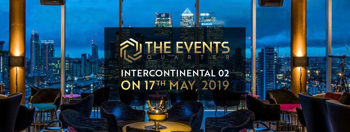 EventsQuarter's tweet photo. With just over three weeks until our next #theeventsquarter we are making final arrangements to ensure this event at the InterContinental O2 on 17 May is even bigger and better!

Please contact jessica@nubreed-events.com for more information or to sign up. https://t.co/NuVtlpJO1F
