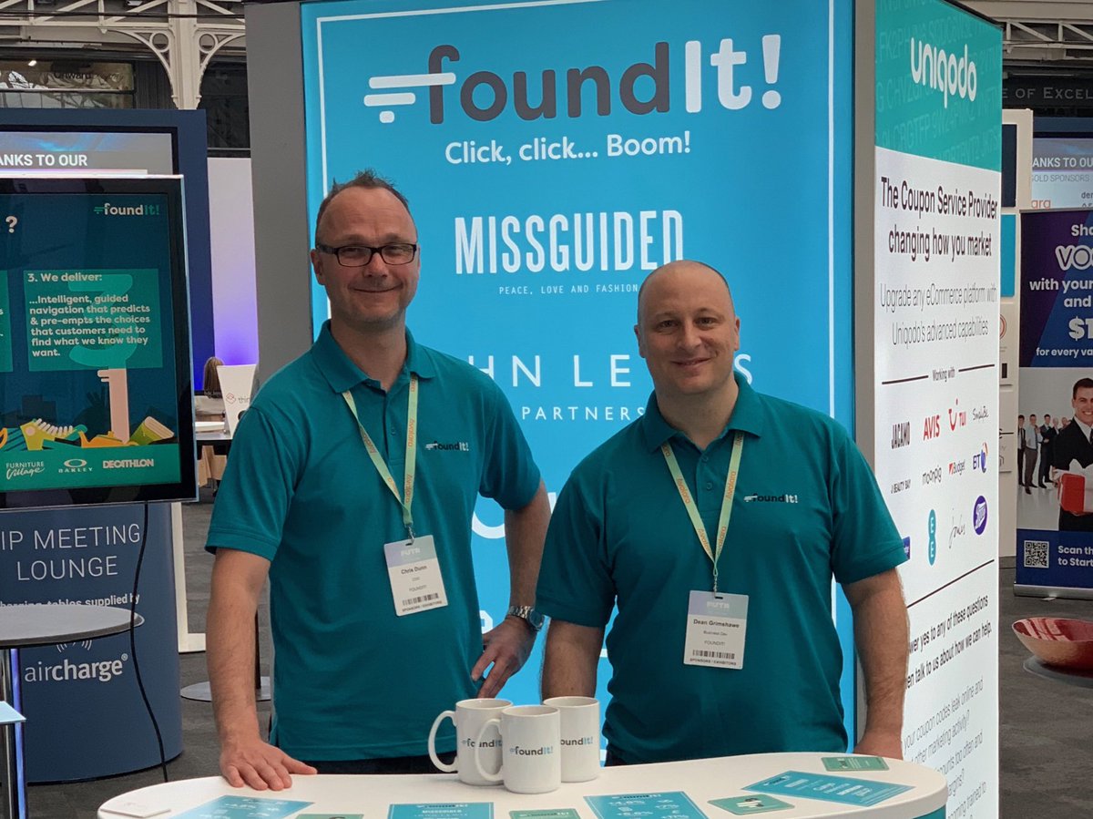 FoundIt_tm's tweet photo. We’re ready to talk ecommerce! Come and find us today at #FUTREurope. We’re on stand VO5 https://t.co/7mEYnk0cg8