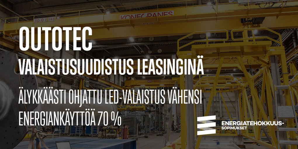 MotivaOy's tweet photo. Vastuullisten energiankäyttäjien joukossa @outotec: Turulan konepaja laittoi suitset tehtaan suurimmalle sähkösyöpölle - energiatehokas #LED-valaistus hankittiin palveluna. https://t.co/GZDRcoKRQH #energiatehokkuus #energiatehokkuussopimus #vastuullisuus @TechFinland https://t.co/awYZo6gZLx