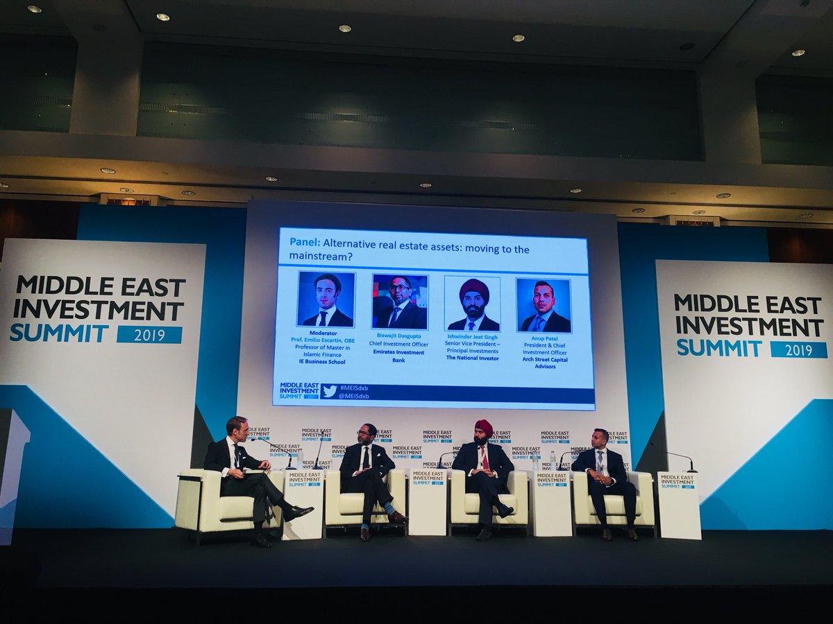 MEISdxb's tweet photo. Becoming an increasingly exciting topic, this panel discusses #alternative #RealEstate - is this #assetclass moving to the mainstream? #EmiratesInvestmentBank #theNationalInvestor #ArchStreetCapitalAdvisors https://t.co/XpX5CC5edz