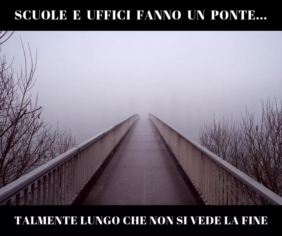 Certi ponti non finiscono mai... e nemmeno gli avanzi! 😂

Buone feste!!! 😎