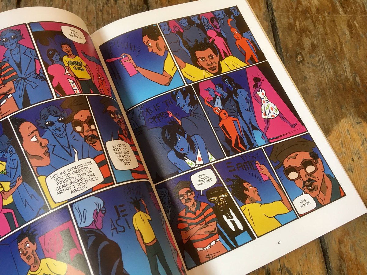SelfMadeHero's tweet photo. In Basquiat, the latest book in our Art Masters series, Julian Voloj and Søren Mosdal meld biographical research with speculation to capture the inner and outer lives of the archetypal New York artist. Learn more: https://t.co/9QJJai2OiA https://t.co/dwBO7SsvP6