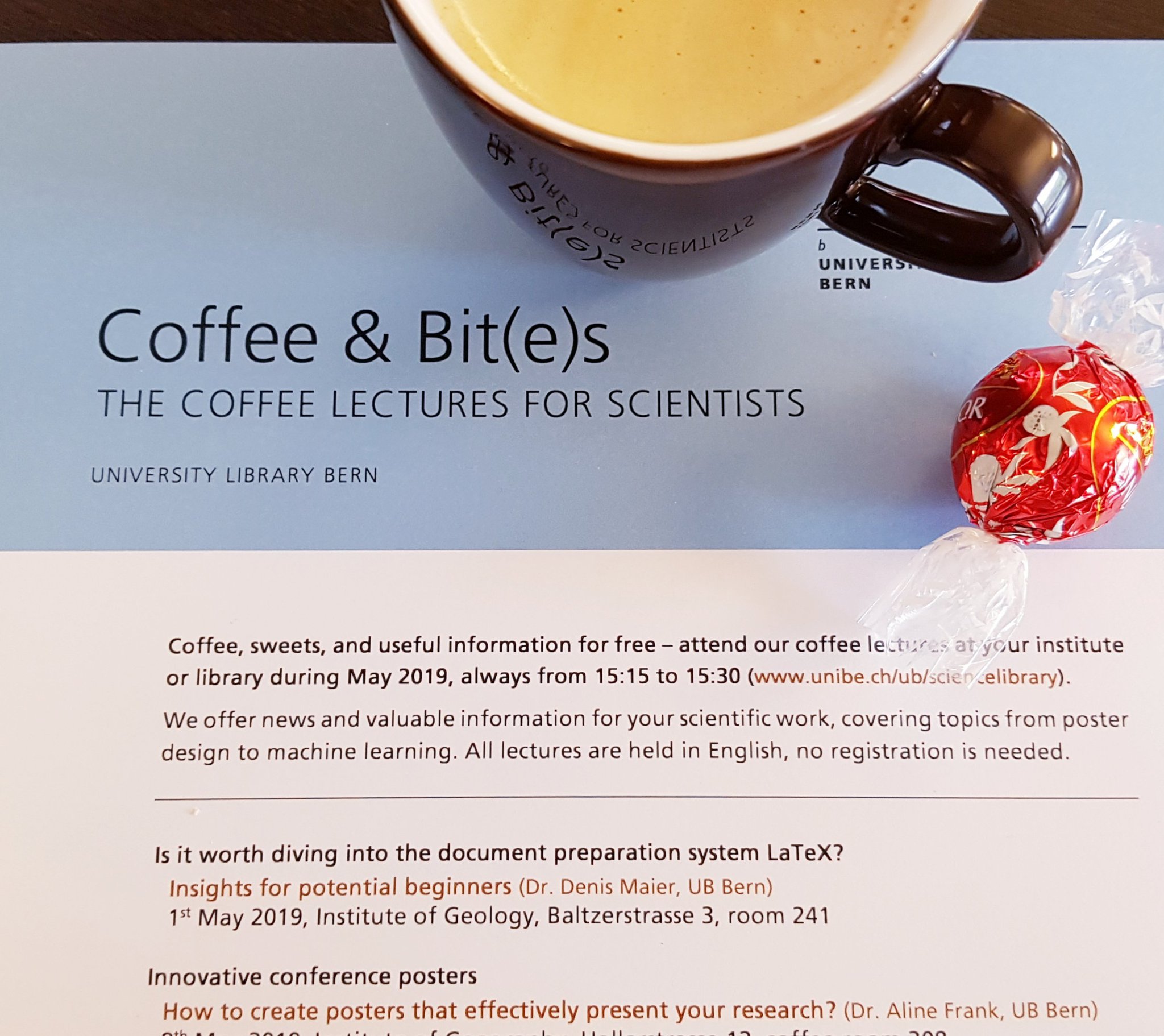Science Library University of Bern on Twitter "Coffee & Bit(e)s is