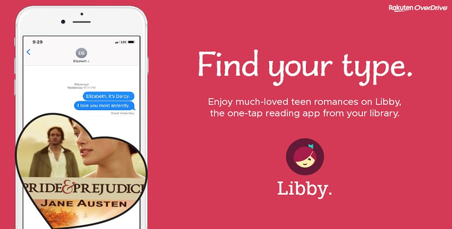 a dark pink backgroun with a smarphone displaying a heart and book cover