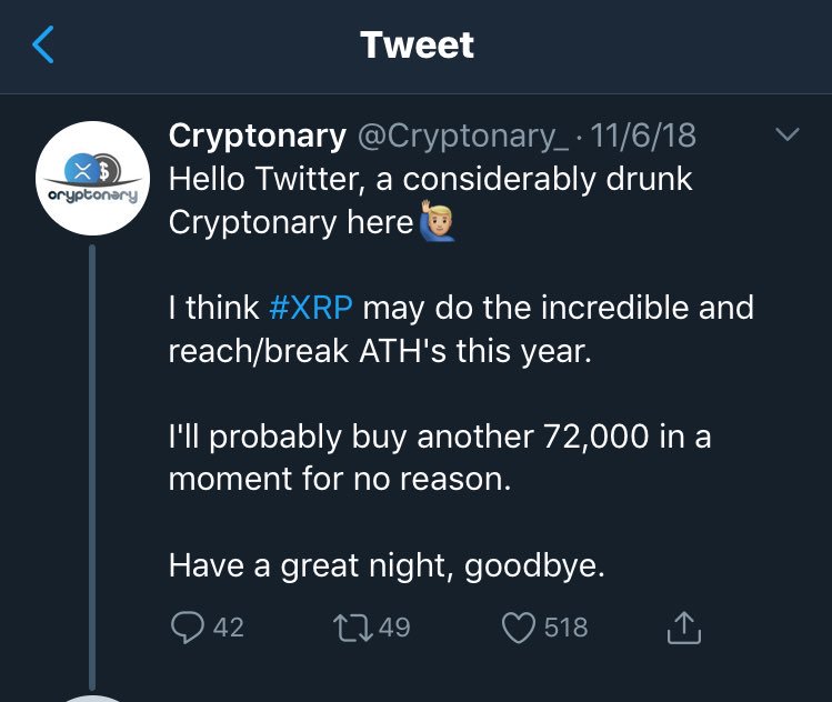 CryptoG4R's tweet photo. Lmaoo they’re still waiting on @Cryptonary_ ‘s $10+ $xrp https://t.co/aRRpdVoawD