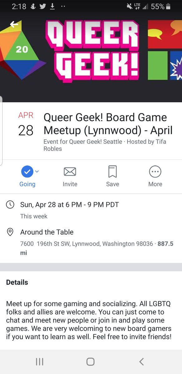 GamersGoldfinch's tweet photo. Can't wait to hang out with these cool folks when I get home ! #goldfinchgamers #queer #gaymer #LGBTQIA #andrewpaulkerr #lynnwood #washingtonstate #aroundthetable #tabletopgaming #queergeek https://t.co/eWJROmh4mS