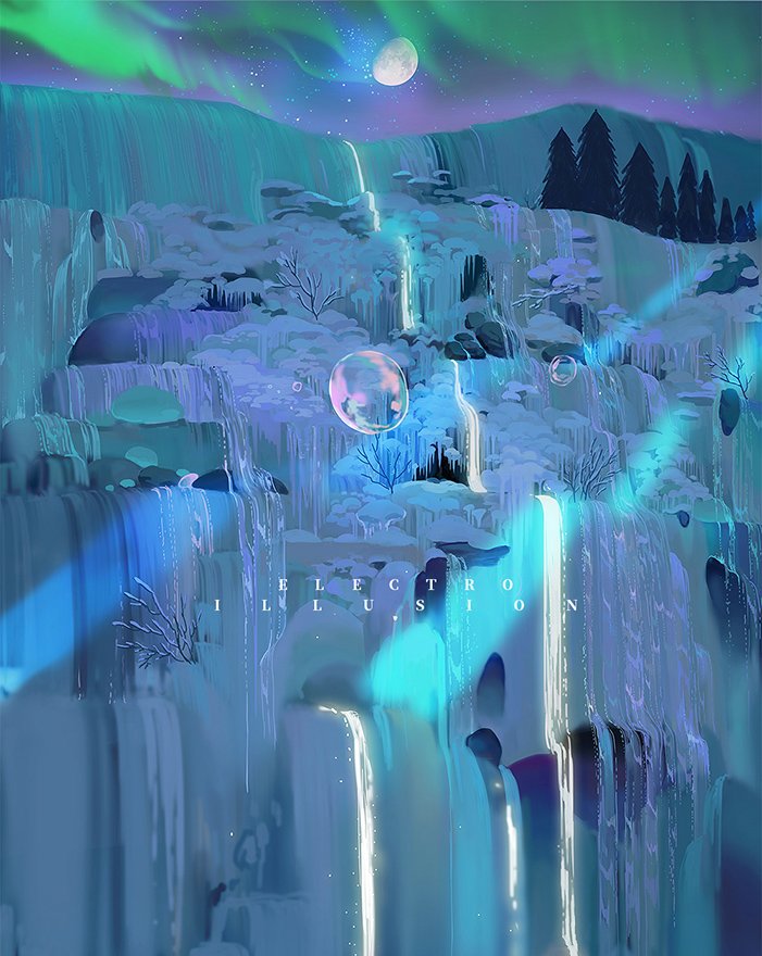「blue ?❄️???⛰ 」|幻電放映のイラスト