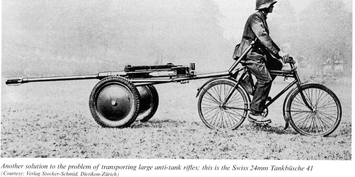 偏見で語る兵器bot on Twitter "24mm タンクビュクセ41 スイスの作った対戦車ライフル・・・ライフル？2.5mとか身長より