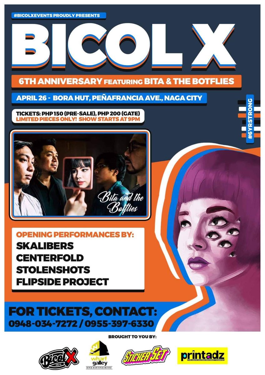 TheBotflies's tweet photo. 🕷🕷 For @bicolx 6th Anniversary 🕷🕷

 26 - Bora Hut, Peñafrancia Ave., Naga City 
 27-  Tomi's Grill, Airport Road, Legazpi City https://t.co/vk1YdZkr0k