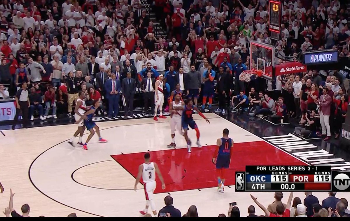 SInow's tweet image. DAME OMG 

BLAZERS WIN AT THE BUZZER