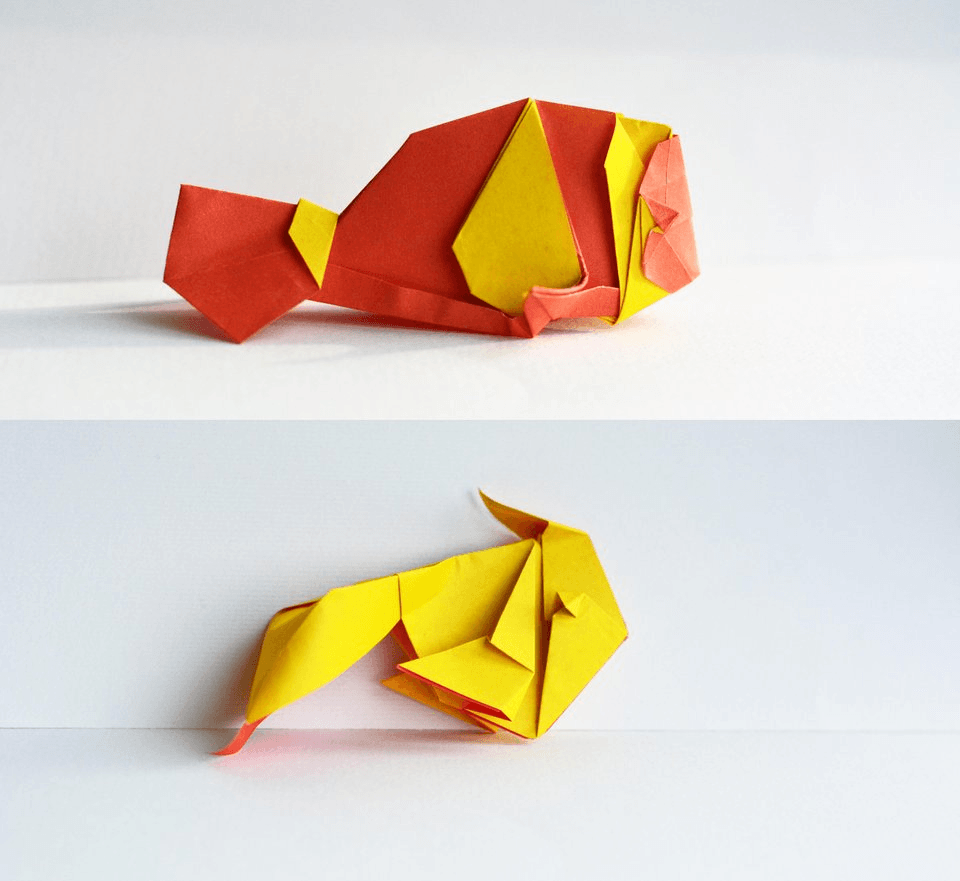 CristinaLeau's tweet photo. Day 28 and 29 #Orange Clownfish and Goldfish Designed by Katrin Shumakov and folded by me. 🐠 🎏https://t.co/9ojeaKofgV https://t.co/JfM2M1JLus