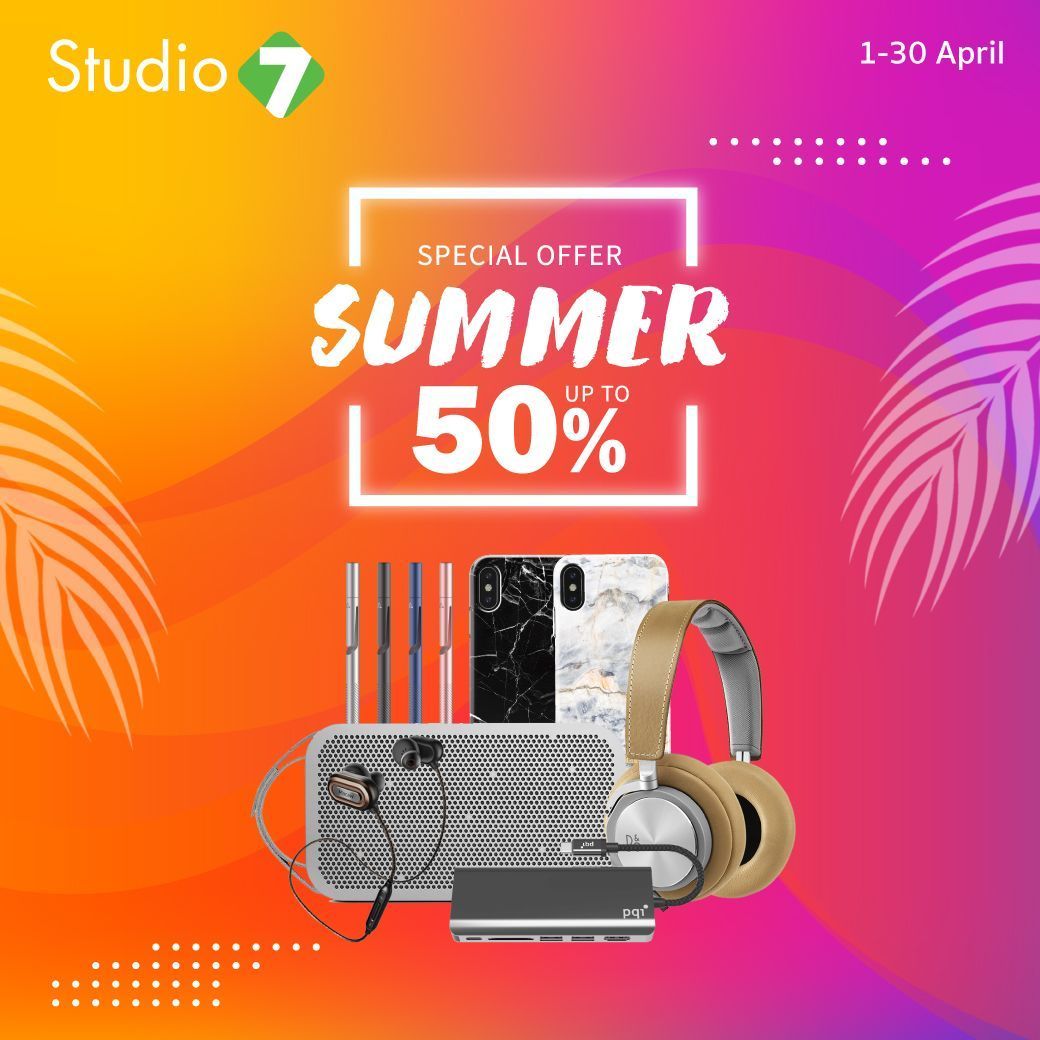 Studio7Thailand's tweet photo. ซัมเมอร์นี้ ลด ร้อน แรง #Accessories แบรนด์ดัง ลดสูงสุดถึง 50% วันนี้ - 30 เม.ย. 62
ดูรายละเอียดเพิ่มเติม คลิก >>> https://t.co/ZbSPkGy5EB
#Studio7 #S7Promotion #Studio7TH #7More https://t.co/aKxQs3tdGN