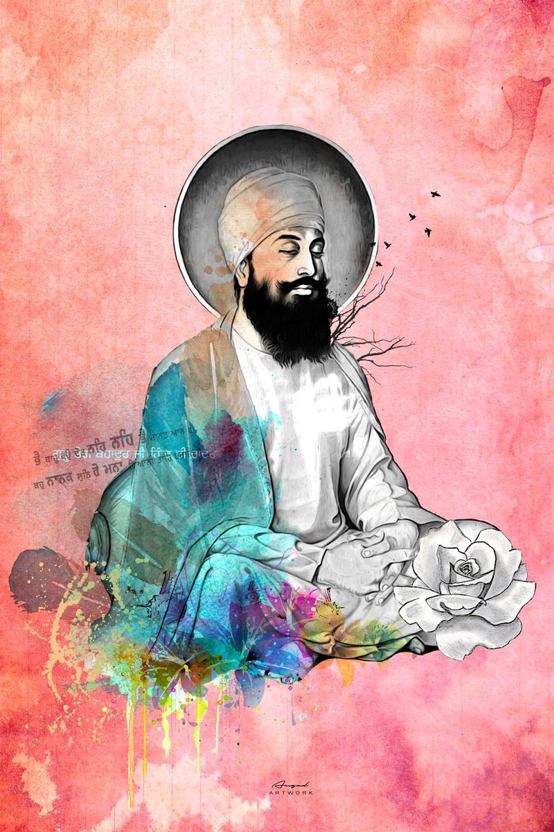 angadaliwal's tweet photo. Shri Guru Teg Bahadur Sahib Ji De Prakash Purab Diyan Lakh Lakh Mubaarkan Ji Sarean Nu 🙏
#artwork @angadaliwal 
#9thguru #sikh #universe #punjab #angadaliwal #angad #love #respect https://t.co/E2ksQ6ZHQH