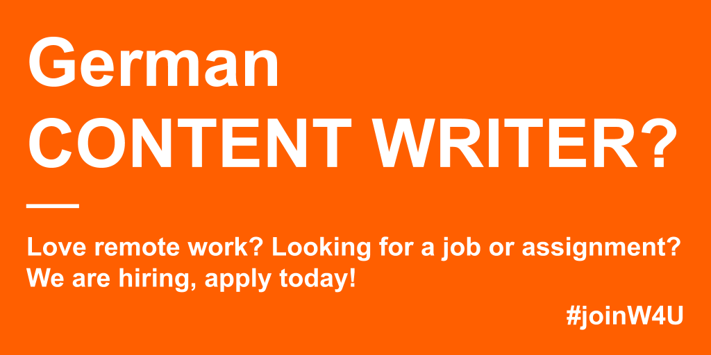 Wings4U's tweet photo. We are hiring freelance journalists/content writers who are fluent in English and German and can lead interviews with stakeholders as well as translating content to English, and localizing and editing content in their local language. You can apply here: https://t.co/LjZulBs2hh https://t.co/Vr1O7K4a7k