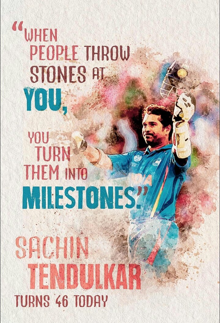 Happy Birthday THE Great Sachin Tendulkar. May God  Blessed You 