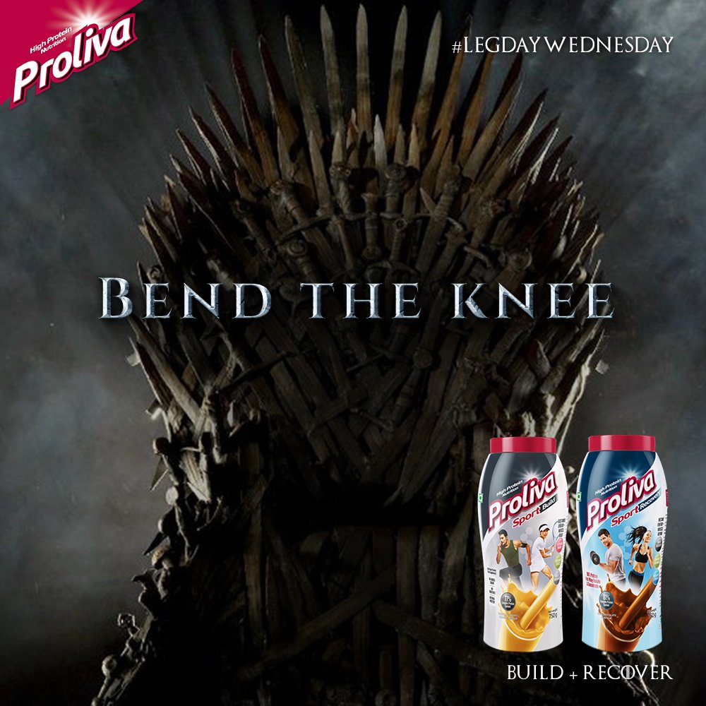 ProlivaNutrisat's tweet photo. Squats, lunges, lifts. Stay ahead of the game with Proliva nutrition. Packed with protein to keep you fighting fit this season and every other season.
#GameOfThrones #WhiteWalkers #RunFaster #LegWorkouts #LegDayWednesday #BuiltForFit #Proliva https://t.co/EHoUROTobj