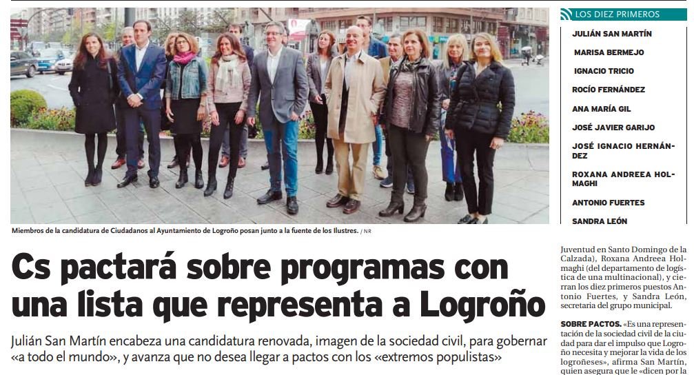 JJSanMartin's tweet photo. 🍊🗣️ Una candidatura ganadora con profesionales liberales formados y con experiencia para que @CiudadanosCs lidere el cambio político en Logroño

Representa a toda la sociedad civil de Logroño: #autonomos familias #monoparentales numerosas,  #LGTBI funcionarios, comerciantes,... https://t.co/FN4uq32TUL