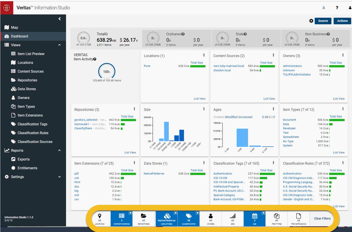VirtechLLC's tweet photo. Earlier this month, #Veritas released #InformationStudio 1.0 solution providing clear visibility, targeted analysis and informed action on data. Want to find out more? See this blog post: https://t.co/fu750cNAzV #360datamgmt https://t.co/7ZU4TiifT3
