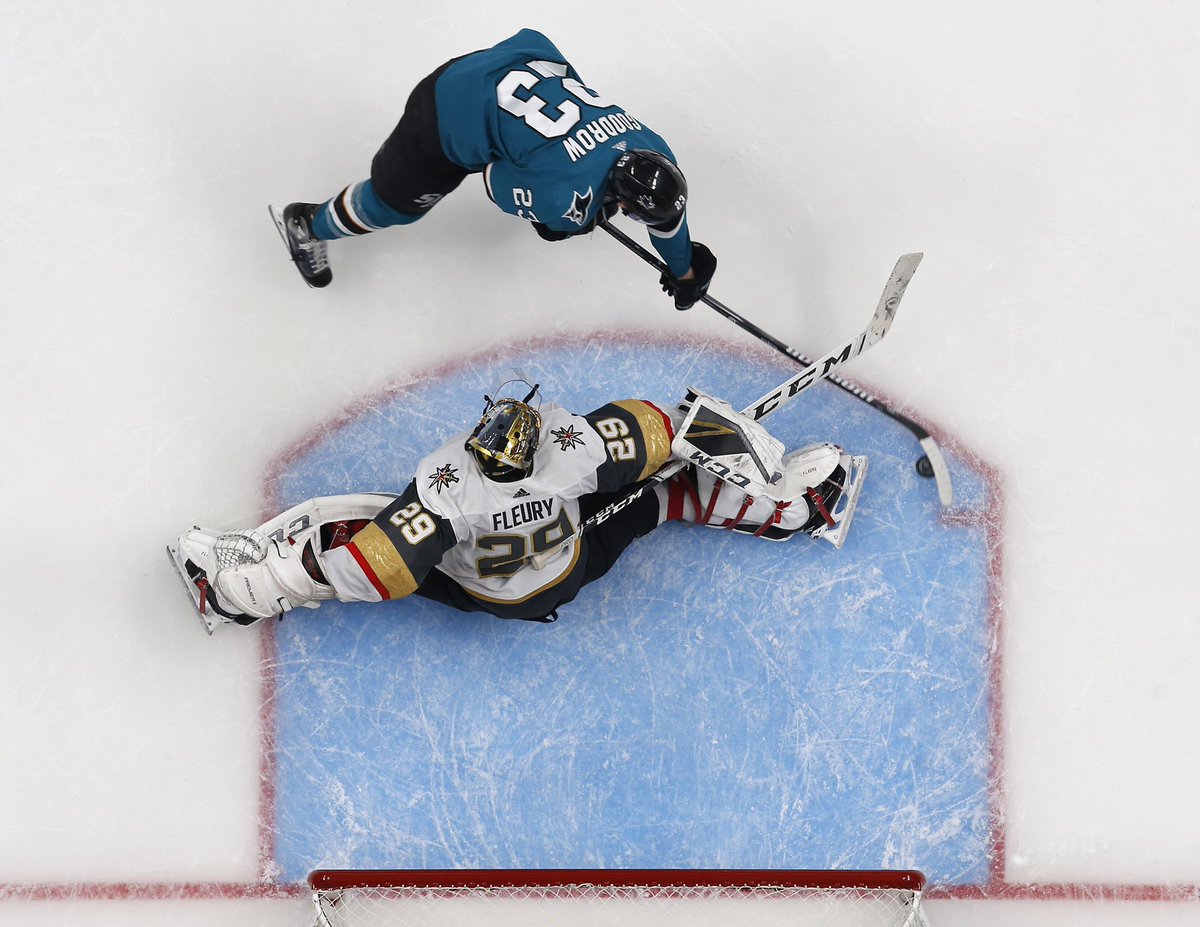 NhatVMeyer's tweet photo. That was the most insane hockey game I have ever photographed - Sharks’ Barclay Goodrow’s scores the game winning goal. #sharks #SharksTerritory #sanjose #mercurynews https://t.co/IKZ0dHNzqY