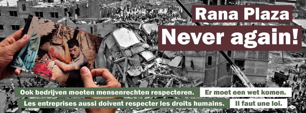 Justice_et_Paix's tweet photo. 🛑Stop aux abus des #droitshumains commis par les #entreprises ! 
Il faut une loi belge pour y mettre fin ! 
#RanaPlazaNeverAgain #Rules4corporations #devoirdediligence https://t.co/QV3EeSkkOo