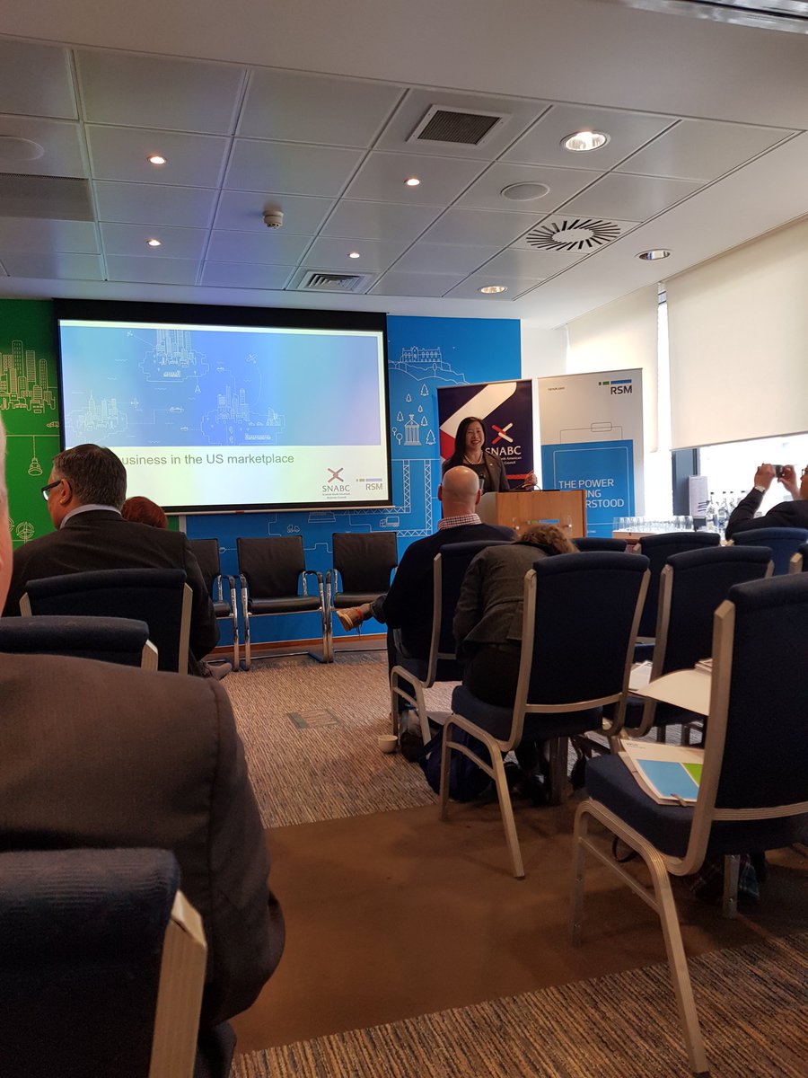 Opening up our seminar is Ellen Wong, Principal Officer of <a href="/USAinScotland/">U.S. Consulate Edinburgh</a> #snabc <a href="/delta/">Delta</a> <a href="/rsmuk/">RSM UK</a> #rsmevents
