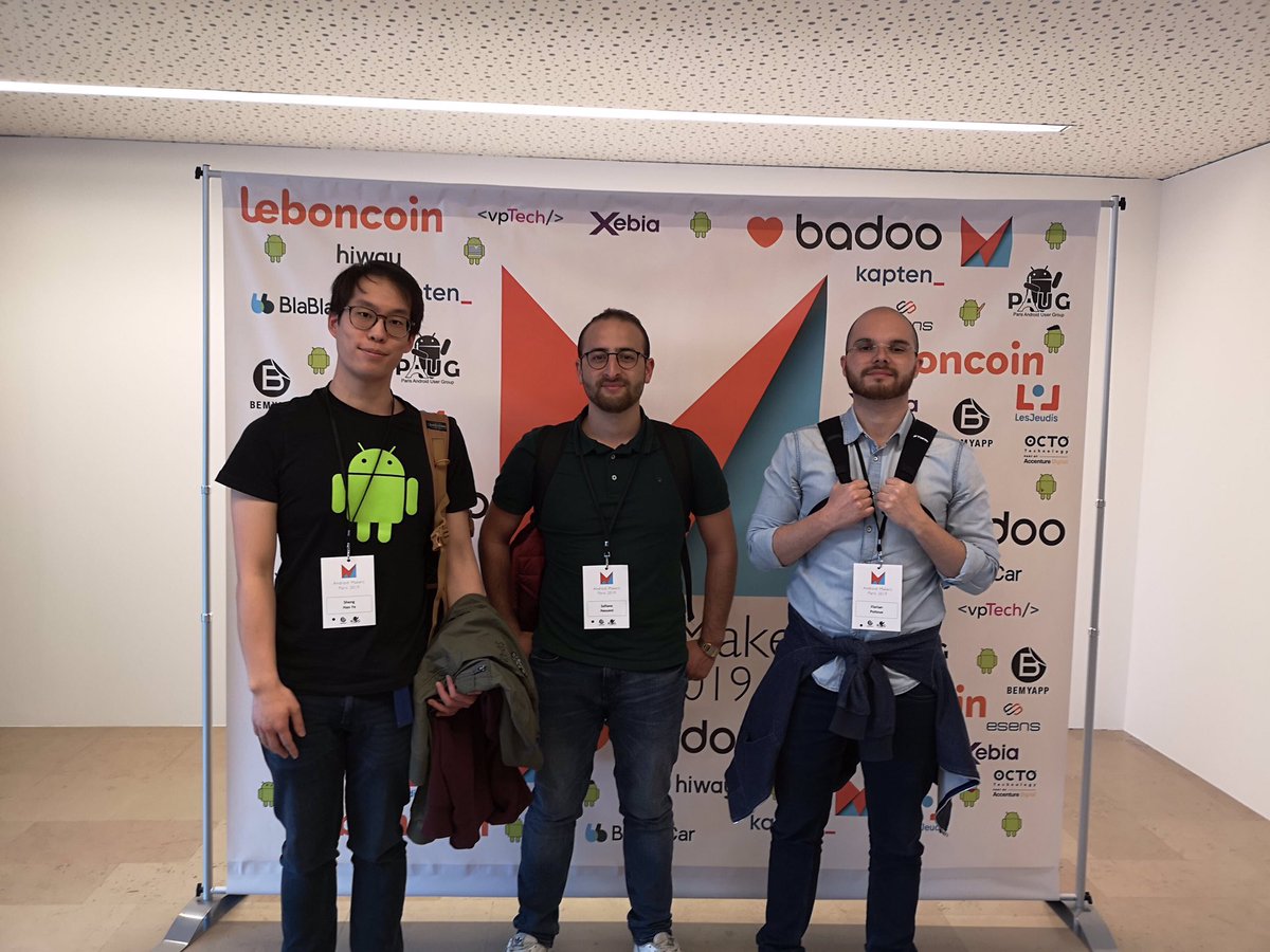 Nos développeurs Android sont à Paris pour <a href="/AndroidMakersFR/">Android Makers by droidcon 2026</a> 2019! 
Au programme: sessions workshop et conférences 👊